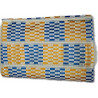 Tissu Baoulé "Nankanfian" bleu et jaune