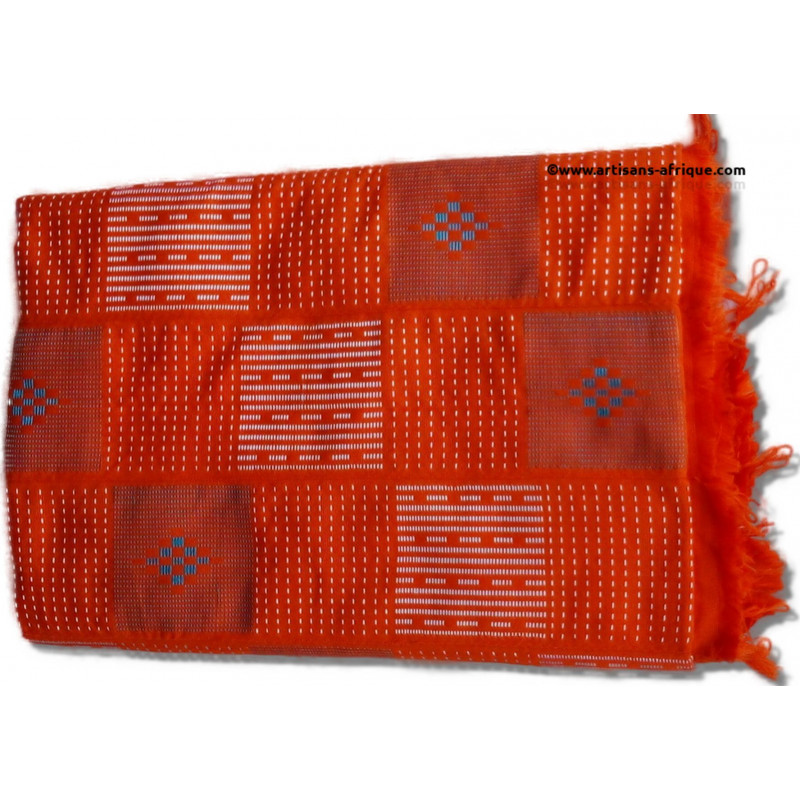 Tissu Baoulé "Nankanfian" orange